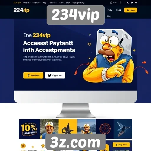 Acessibilidade e design do site 234vip
